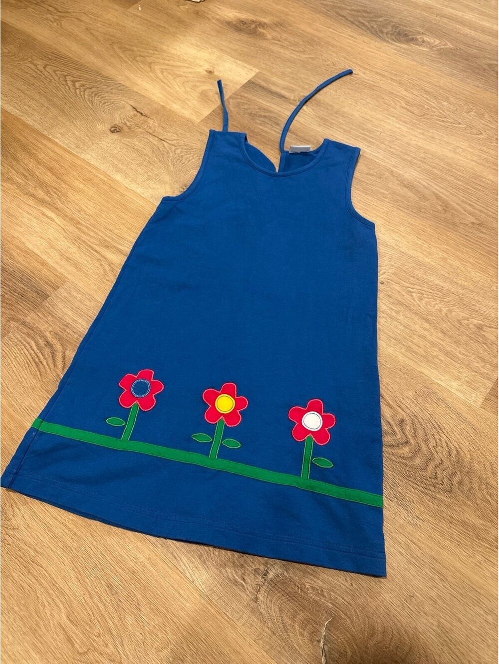 Florence Eisman blue dress with flowers